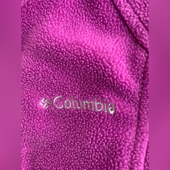 Columbia Zip-up Fleece Jacket Little Girls Size 4/5 - Picture 3 of 7